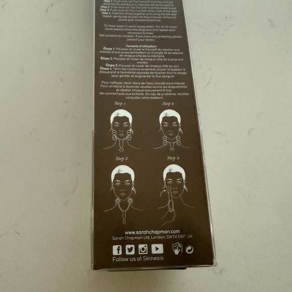 Sarah Chapman London Skinesis The Facelift Facial Massager Tool - New in Box - Picture 7 of 7